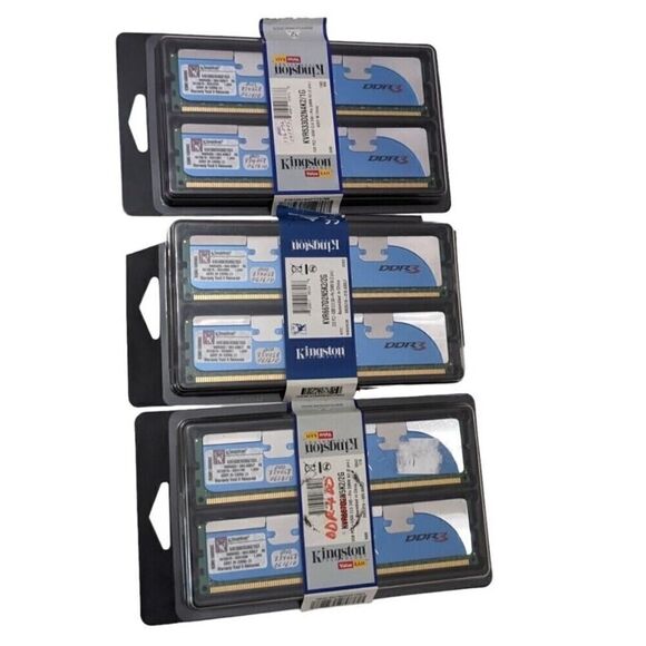 KINGSTON HYPERX DDR3 12GX KHX1600C9D3K6/12GX SET OF‎ 6 / 2GB X 6 MODULES 12GB - Picture 1 of 2